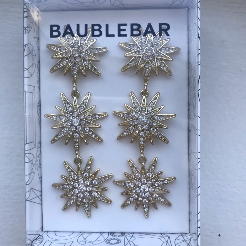 Baublebar Gold Star Drop Earrings